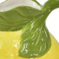 Floristik24 Citrininė vaza keramikinis dekoratyvinis ąsotis citrinos geltonas H18,5cm