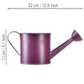 Dekoratyvinė laistytuvė, violetinio metalo, vazonas, Ø13,5 cm, aukštis 12,5 cm | Floristik24.lt