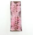 Floristik24 Deko drugelis ant vielos rožinis 8cm 12vnt