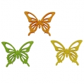 Floristik24 Dekoratyviniai drugeliai spalvoti 4cm 90p