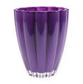 Floristik24 Stiklinė vaza &quot;Bloom&quot; violetinė Ø14cm H17cm