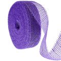 Floristik24 Violetinė džiuto juostelė, 5 cm pločio, 40 m ilgio