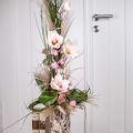 Floristik24 Dirbtinės magnolijos šakos Rožinės dirbtinės gėlės H40cm 4vnt kekėje