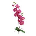 Floristik24 Dirbtinė orchidėja su lapeliais Rožinė 68cm