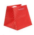 Floristik24 Raudonos spalvos plastikinis maišelis. 6,5cm x 6,5cm 12vnt