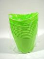 Floristik24 Plastikiniai puodai su rankenomis 18vnt. 10,5x9 cm žalia