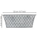 Cinko dubuo su rombo formos raštu 22 cm × 12 cm | Floristik24.lt